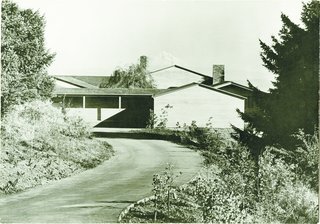 Spotlight on John Yeon, the Father of Northwest Regional Architecture - Photo 1 of 14 - The black-and-white image captured the geometry of the Watzek House, with its roof angles perfectly mirroring Mount Hood. 