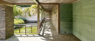 Spotlight on John Yeon, the Father of Northwest Regional Architecture - Photo 3 of 14 - The Watzek House is centered around a wisteria-laced garden courtyard, part of which was painted a shade of "John Yeon blue."