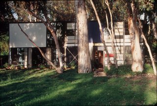 The Eames House by Charles and Ray Eames in Los Angeles' Pacific Palisades neighborhood.