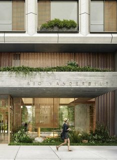 Gardens have been heavily integrated into the design of 550 Vanderbilt.
