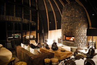 The volcanic mountainous terrain also resonates in the volcanic stone that's used in Bisate’s fireplaces and its surrounds, while natural ‘flamed’ granite is used for many surfaces.