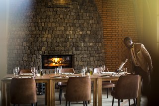 The dining area
