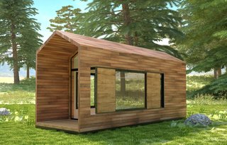 The Kamp-Haus, measuring 160 to 240 square feet. 