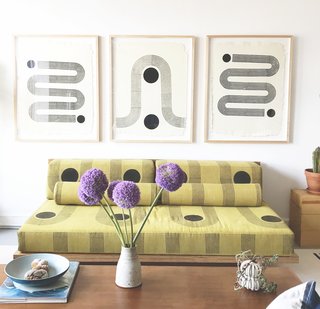 "Sunwave" (center) is an homage to the Art Deco architecture of downtown Los Angeles, while "Sidewinder" (on the ends) is inspired by a snake's undulating tracks in the desert sand.
