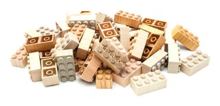 Mokulock blocks are carved from solid pieces of wood and are void of surface-finishing oil, chemicals, paint, or glue.