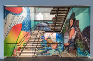 Art and Design Come Together in These 10 Examples of Inspirational Wall Murals - Photo 1 of 12 - The W Hotel Bellevue features a grand mural depicting scenes of forestry, wildlife, and the history of the Pacific Northwest. 