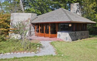 Exterior of the guest house. 