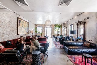 A cafe and parlor offers a co-working space for both guests and locals during daytime hours. <span style="color: rgb(204, 204, 204); font-size: 13px;">Casey Chapman</span>