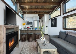 The interiors are rustic and modern with a sophisticated finish. 