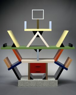 "Carlton" Room Divider, 1981. Wood, Plastic Laminate. 76 3/4 x 74 3/4 x 15 3/4 in. (194.9 x 189.9 x 40 cm). The Metropolitan Museum of Art, John C. Waddell Collection, Gift of John C. Waddell, 1997.