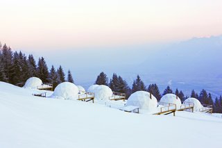 Whitepod lets you live a unique experience on a preserved piece of land in the Swiss Alps.