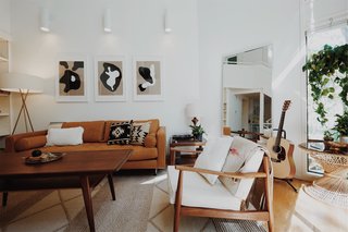 The couple’s long-term vision for the home includes using the space as an art gallery to showcase the work of their artist and maker friends in addition to their own. Art on the walls will hang in rotations and will eventually be available for purchase. 