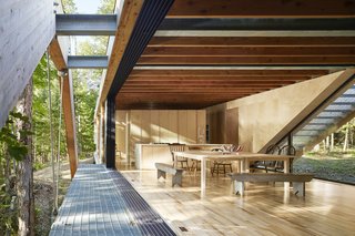 A Unique Home in the Canadian Forest That Doubles As a Bridge - Photo 5 of 11 -