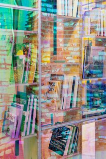 The iridescent glass panels illuminate the cabin with a sense of playful energy.