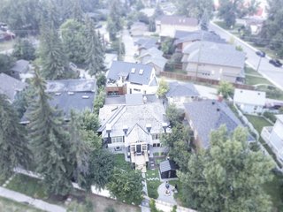 Can Compact Laneway Houses Like This One in Canada Transform Inner-City Neighborhoods? - Photo 1 of 13 - Drone footage of the site reveals the laneway house, hidden behind the existing home.