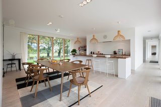 The bright, open, contemporary kitchen