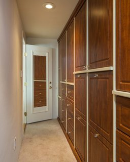The walk-in closet
