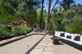 A bocce court is perfect for al fresco entertaining. 