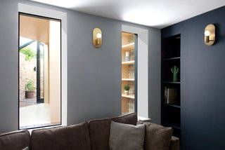 A view from the interior of the original home