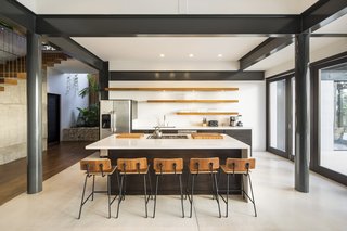 The open plan brings the outside in with unlimited access to the stunning surroundings. 