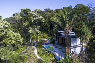 Casa Meleku nestled in the hillside 