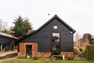 There are 21 solar panels on the roof of the former cart shed that sits behind the main house.