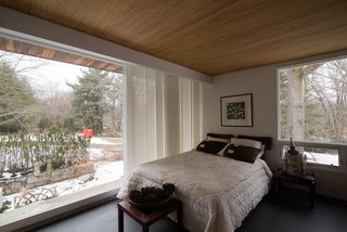 One of the bright bedrooms