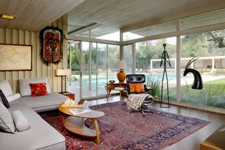 A Luminous Palm Springs Midcentury Asks $3.35M - Photo 4 of 16 - The estate also includes a servants' quarter (or office with bath), a sunroom, and an interior atrium with a pond. 