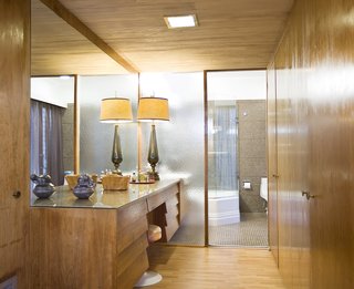 A Luminous Palm Springs Midcentury Asks $3.35M - Photo 7 of 16 - The home features original built-in pieces that enhance the midcentury vibe. 