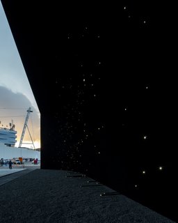 The illuminated lights make you feel as if you are staring into space.