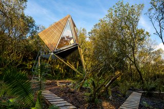 Go Off The Grid With These Remote Rental Cabins in Cornwall - Photo 1 of 12 - The cabins are constructed from structural, insulated paged-pine panels with an EDPM rubber membrane covering. 
