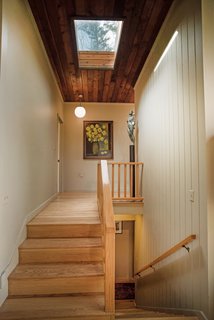 Own an Iconic Midcentury in New Canaan For $1.55M - Photo 9 of 12 - The skylight in the hallway allows for even more natural light. 