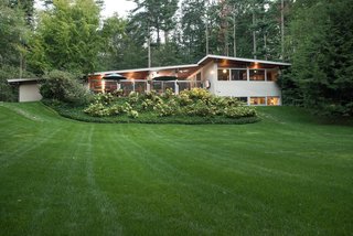 Own an Iconic Midcentury in New Canaan For $1.55M - Photo 12 of 12 - Above is one of the many breathtaking views available from the backyard.