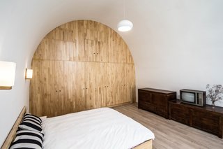 Here's a look at the extra bedroom that was created for the client's grandmother. 