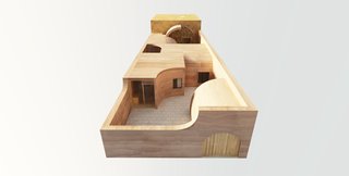 A model of the dwelling's redesign. 