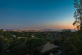 The inpiring views reach all the way out to the ocean. 