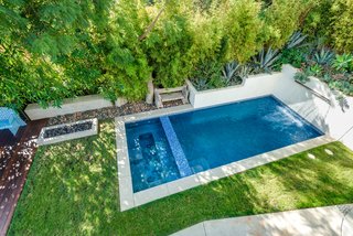 A view of the pool from the terrace. 