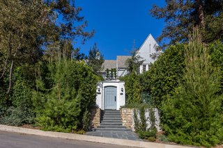 Moby Lists His Newly Renovated Los Feliz Manor For $4.5M - Photo 1 of 19 - A private gate fronts the entrance to Red Oak Manor.