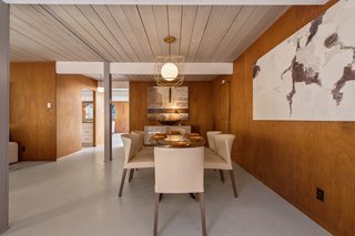 A look at the open dining room. 