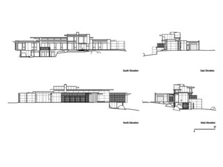 This Concrete Abode Stretches Over Giant Boulders - Photo 16 of 17 - The elevations. 