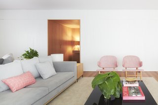 This half of the living room opens to the dining room area.