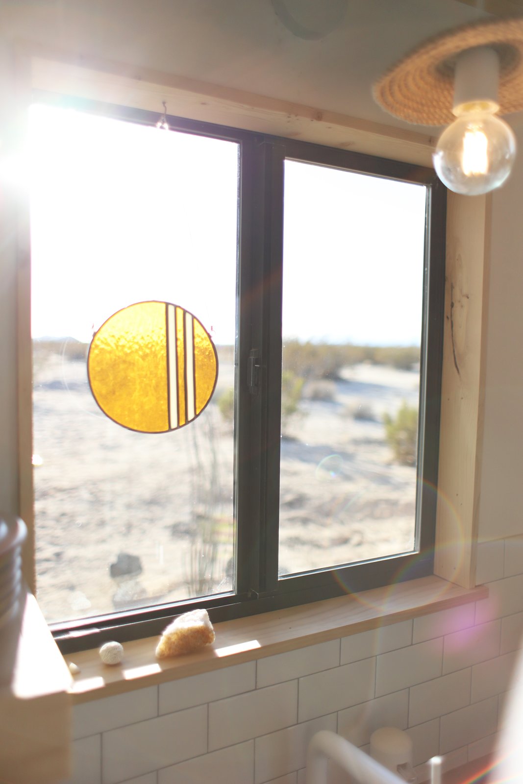 Kathrin is also a stained glass artist and this piece is from her collection called Bands of Color.