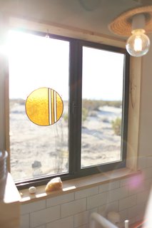Kathrin is also a stained glass artist and this piece is from her collection called Bands of Color. 
