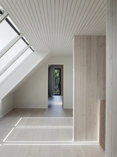 All of the rooms on the upper level have skylights. 
