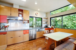 This Knockout Midcentury in the Bay Area Will Run You $1.9M - Photo 9 of 16 - The kitchen also maintains a strong sense of the outdoors. 