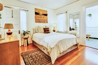 The home features a classic two-bedroom, two-bathroom floor plan.