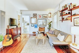 Typical of bungalows, the entrance leads straight into the living room. 