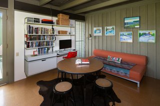 A look at the office space located on the second level.