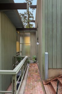 The exterior also has quiet spots for contemplation.