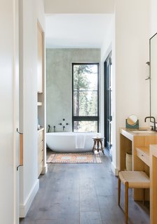 A peek into the master bath. 